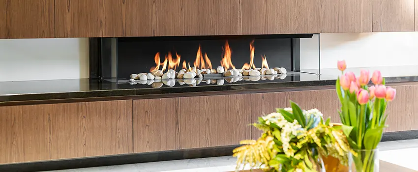 Double-height Fireplace Design Refurbishment in Seaside, California